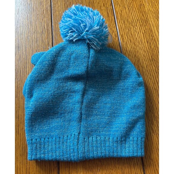 Disney Frozen II Kids Winter Hat & Mittens Set Elsa & Anna Design Teal Ages 4-7 - Picture 5 of 5